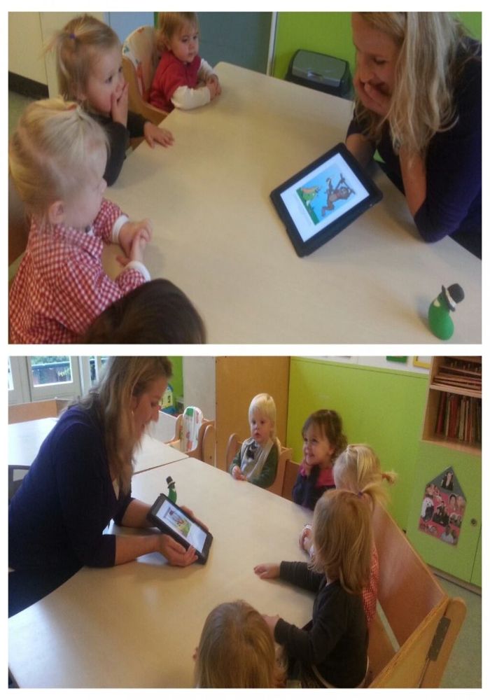 Voorlezen uit Meneer Snottebel tijdens Kinderboekenweek